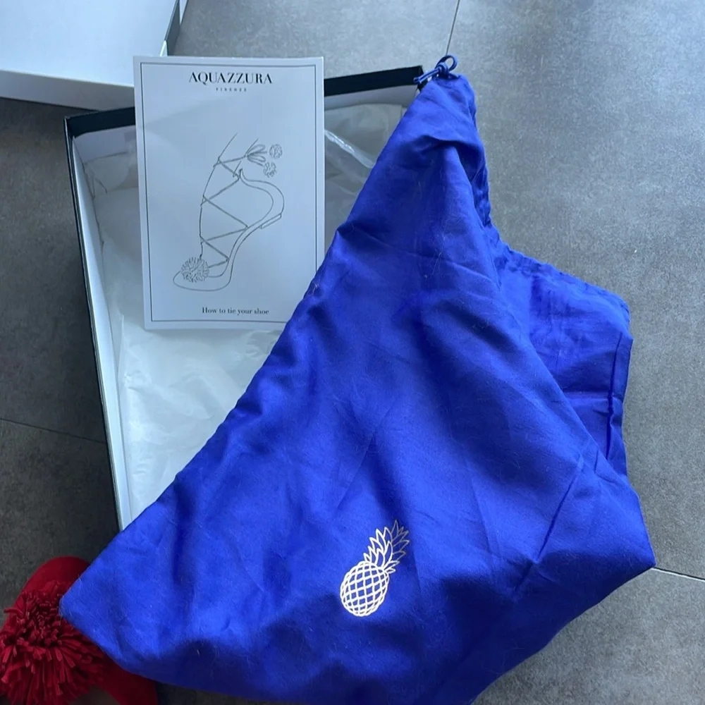 Aquazzura Sunshine Flat. Size 41. Red. - Picture 5 of 5